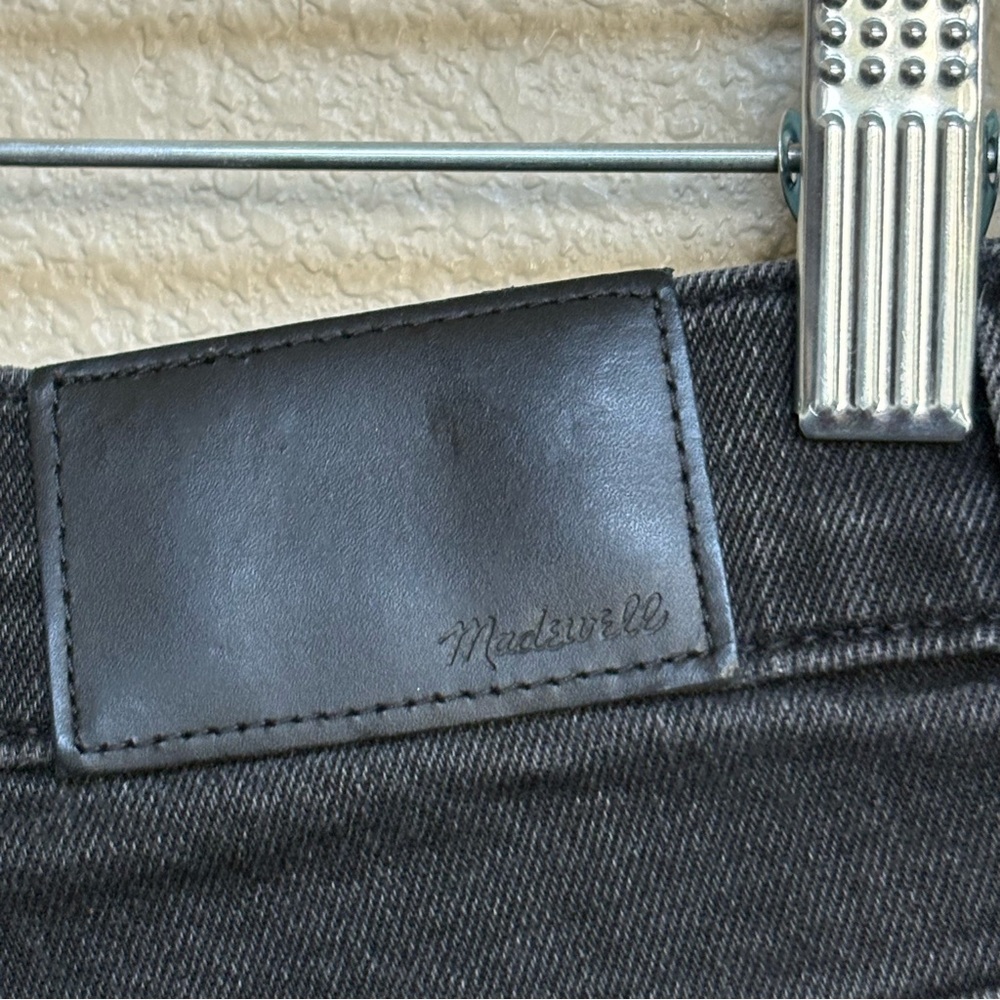 Madewell Black High Rise Slim Crop Boyjean Raw Hem Women’s 26P Dark Wash Denim - Picture 8 of 11